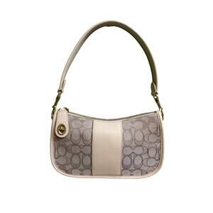 Coach Swinger Bag in Signature Jacquard Khaki Ivory C0721